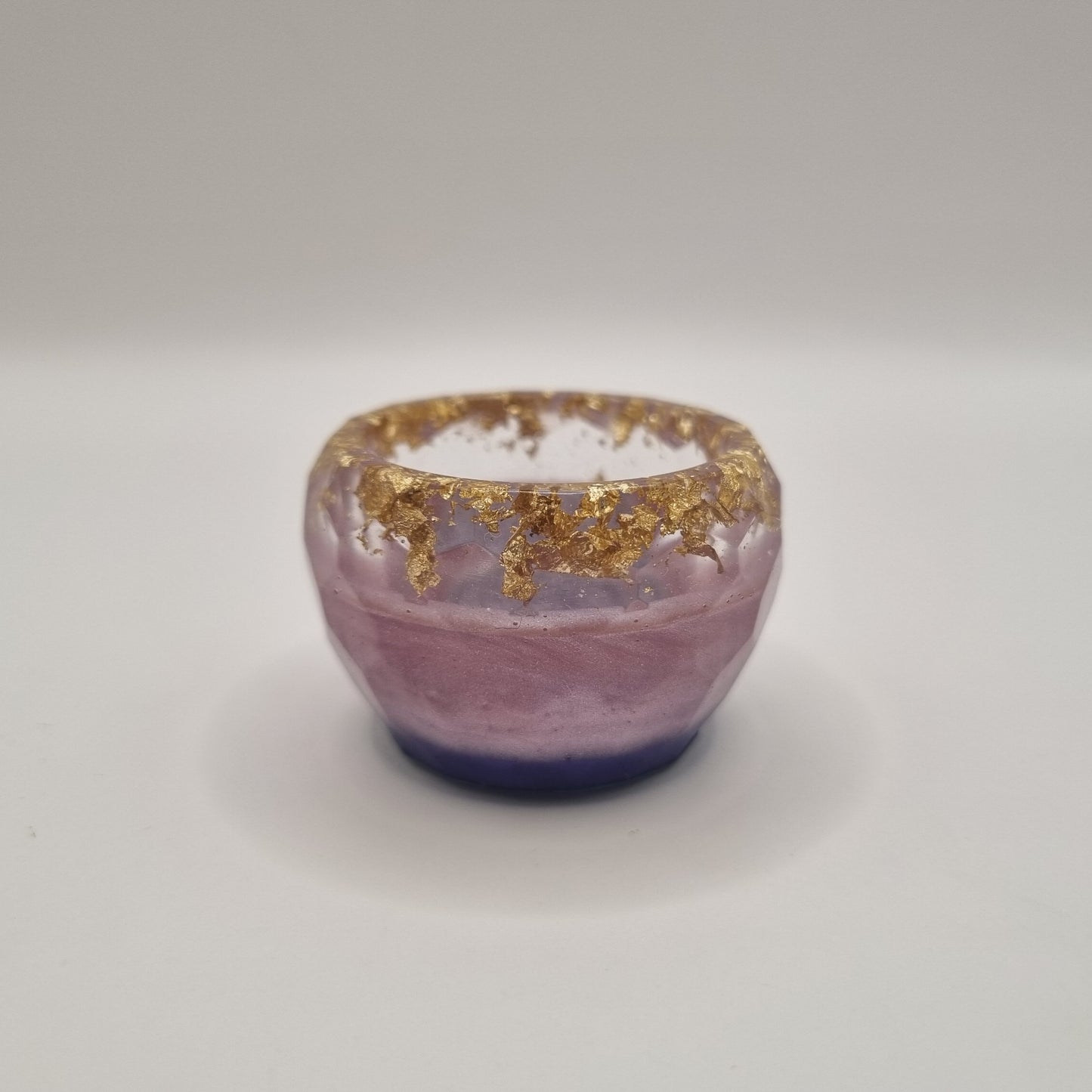 Purple & Gold Foil Ring Pot
