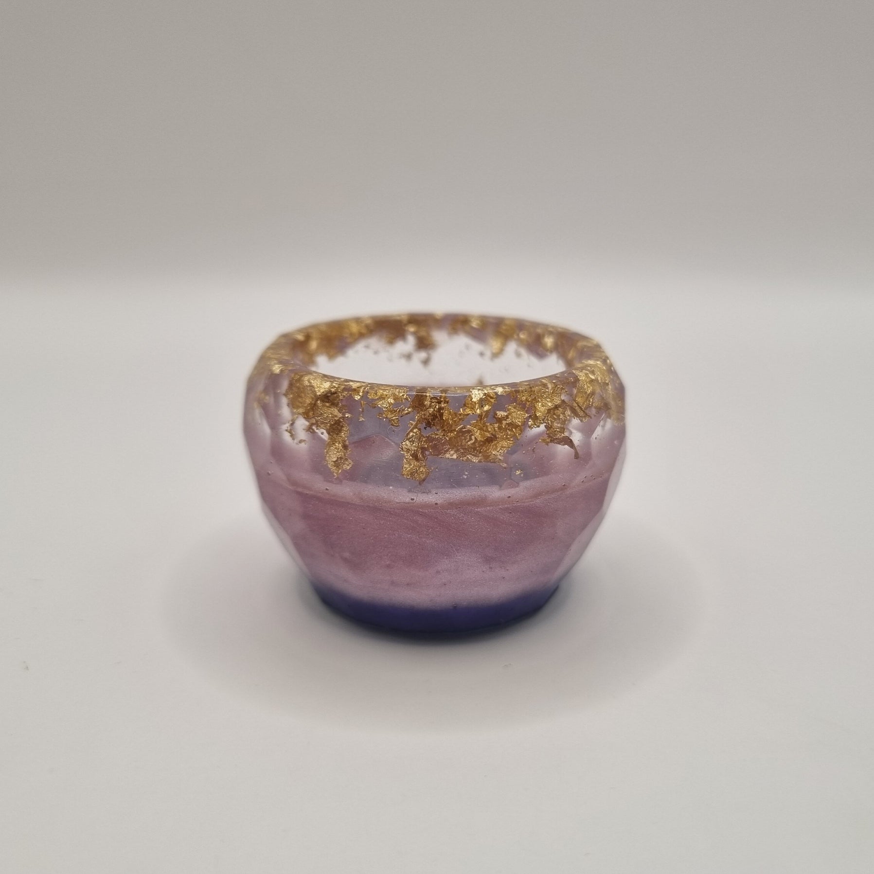 Purple & Gold Foil Ring Pot