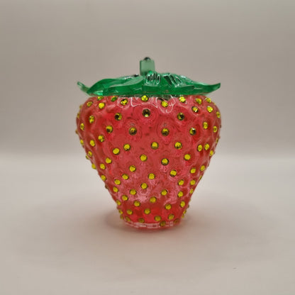Novel Red Strawberry Trinket Pot