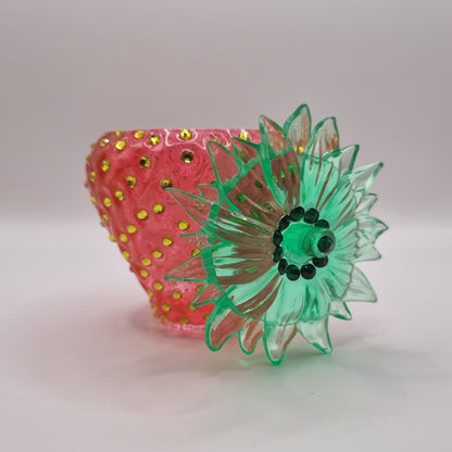 Novel Red Strawberry Trinket Pot