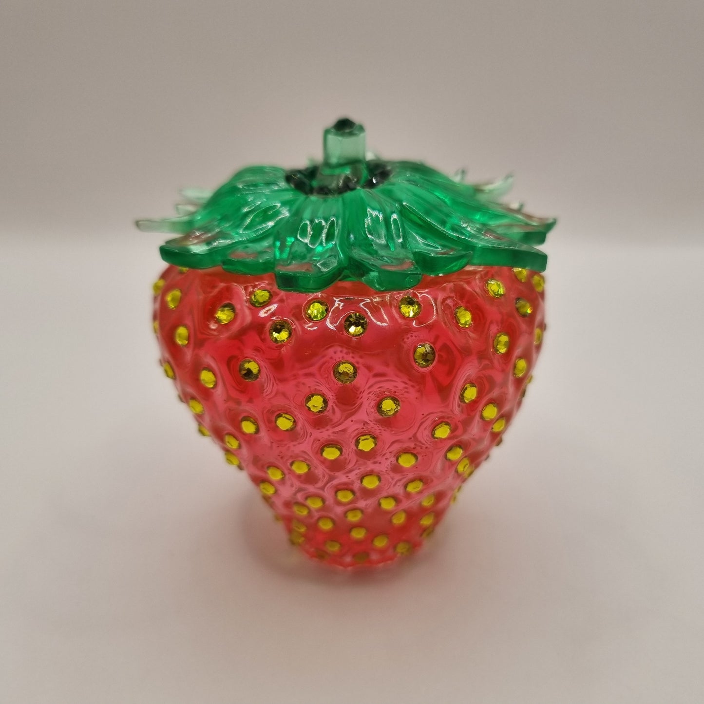 Novel Red Strawberry Trinket Pot